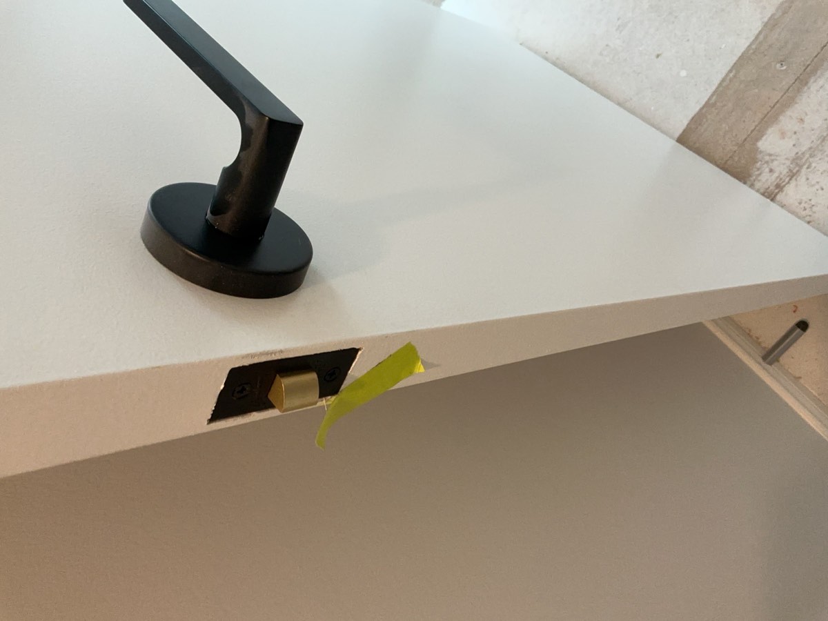 Master bedroom painting, recorded during a handover inspection in Oran Park